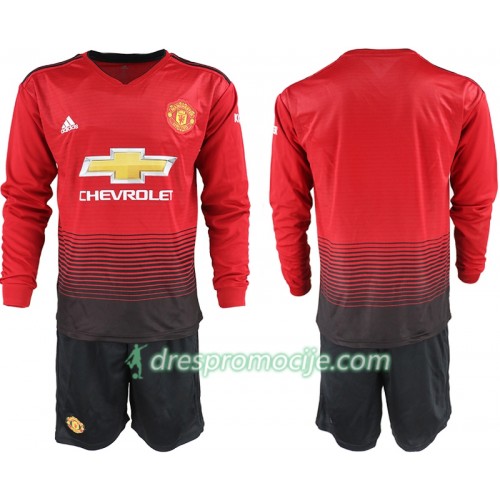 Manchester United Dres Dječji Domaći 2018/19 Dugim Rukavima Manchester United Dres Dječji Domaći 2018/19 Dugim Rukavima